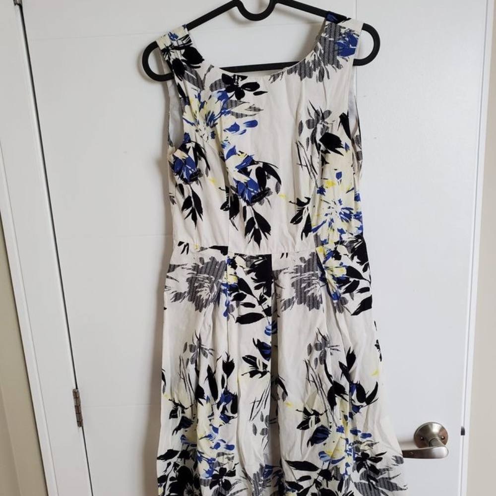 White floral dress